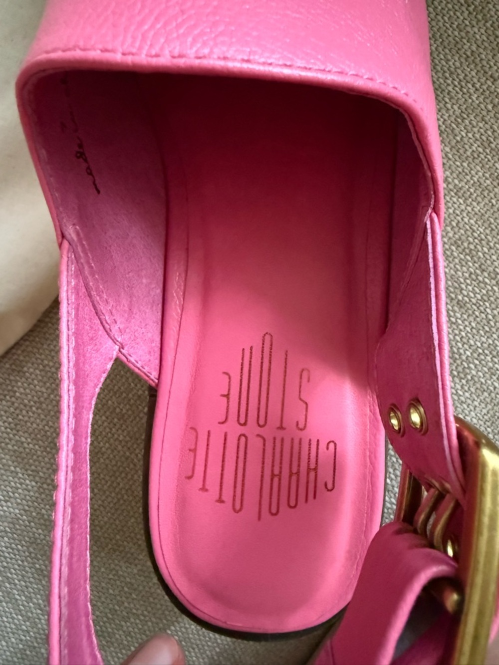 NWOT Charlotte Stone Carlos Fandango Heels 7 - Picture 11 of 16